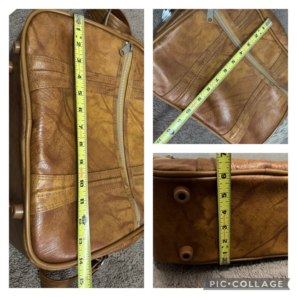 Vintage American Tourister Carryon Shoulder Strap Bag-EUC-Brown - Picture 14 of 17